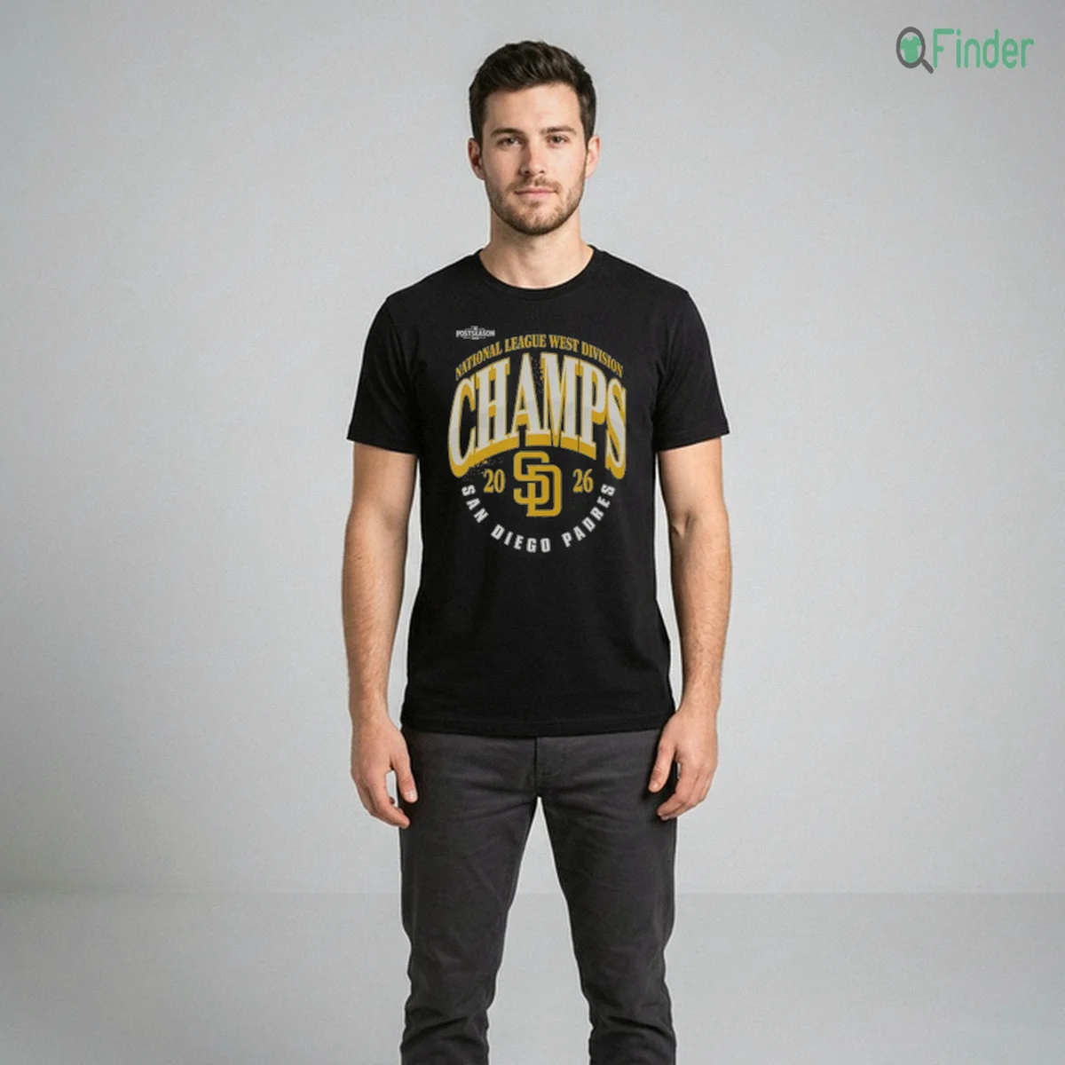 san diego padres mlb postseason 2026 national league west divi black tshirt male 1 san diego padres mlb postseason 2026 national league west divi black tshirt male 1
