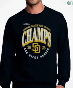 san diego padres mlb postseason 2026 national league west division cham sweatshirt