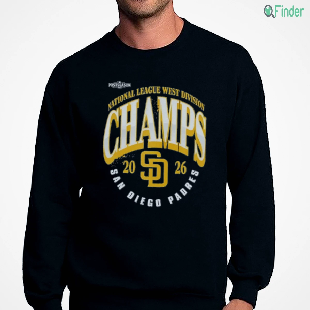 san diego padres mlb postseason 2026 national league west division cham sweatshirt san diego padres mlb postseason 2026 national league west division cham sweatshirt