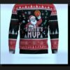 santas mvp basketball championship ugly christmas sweater 1