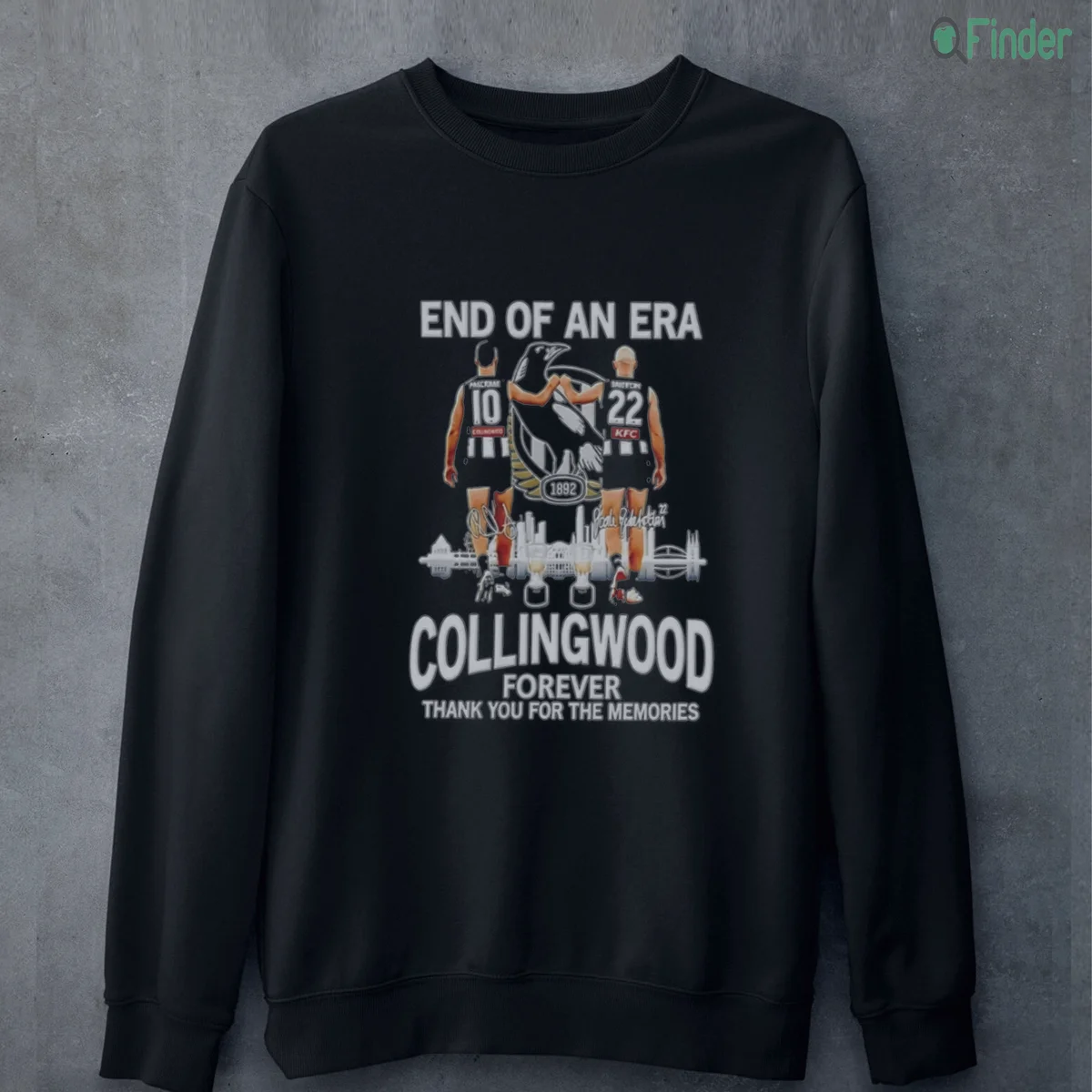 scott pendlebury and steele sidebottom collingwood forever end of sweatshirt scott pendlebury and steele sidebottom collingwood forever end of sweatshirt