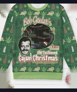 scrooged bob goulet old fashioned cajun christmas ugly christmas sweatshirt 1