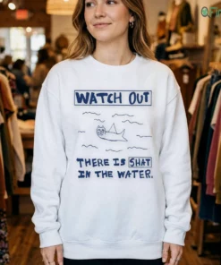 shat in the water kids sweatshirt white female