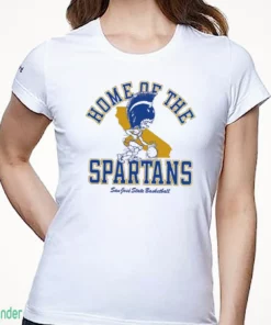 sjsu basketball home of the spartans t shirt 1