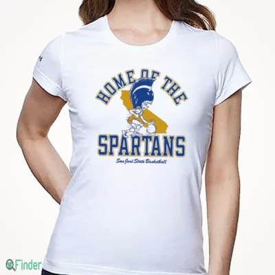 sjsu basketball home of the spartans t shirt 1