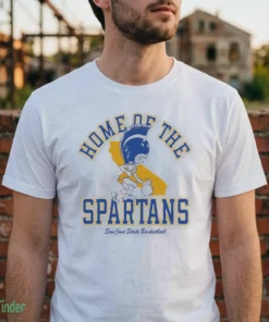 sjsu basketball home of the spartans t shirt 2