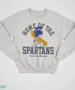 sjsu basketball home of the spartans t shirt 4