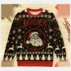 sleigher heavy metal slayer parody ugly christmas sweatshirt 1
