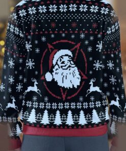 sleigher heavy metal slayer parody ugly christmas sweatshirt 3