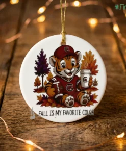 south carolina gamecocks tiger fall is my favorite color 2026 ornament