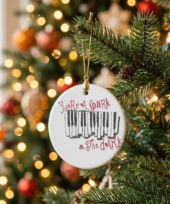 spark in the dark piano ornament
