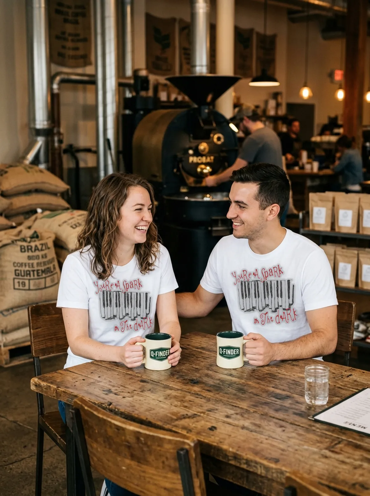 spark in the dark piano white tshirt roastery couple spark in the dark piano white tshirt roastery couple