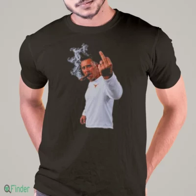 steve sarkisian smoking middle finger shirt 1