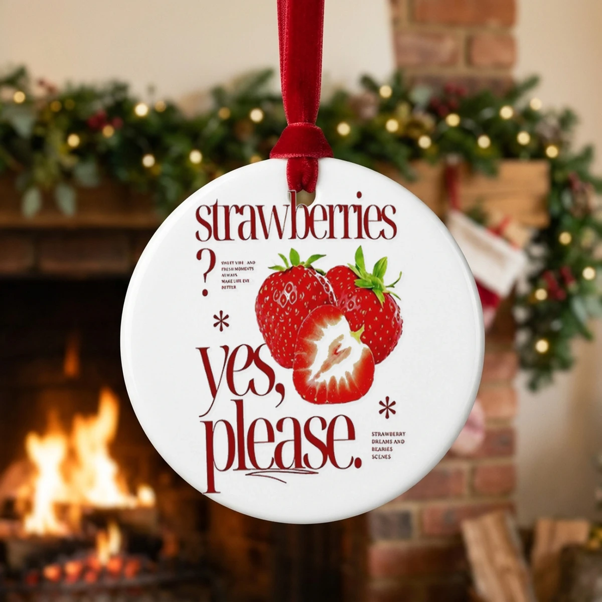 Strawberries Yes Please Sweet Vibes And Fresh Moments Shirt - Design Preview