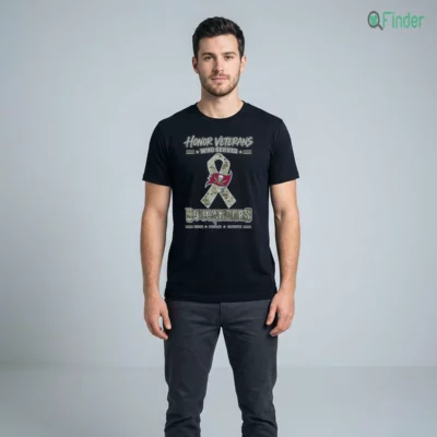 tampa bay buccaneers honor veterans who served black tshirt male 1