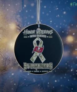 tampa bay buccaneers honor veterans who served ornament