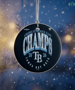 tampa bay rays 2026 al east division champions locker room ornament