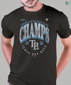 tampa bay rays 2026 al east division champions locker room t shirt