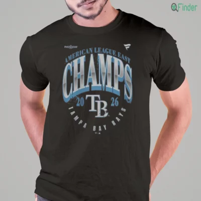 tampa bay rays 2026 al east division champions locker room t shirt