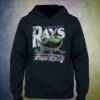 tampa bay rays mlb up stingray mascot baseball cap logo hoodie