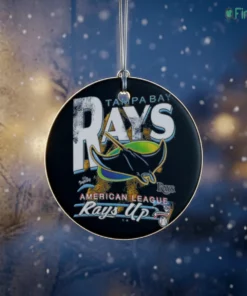 tampa bay rays mlb up stingray mascot baseball cap logo ornament