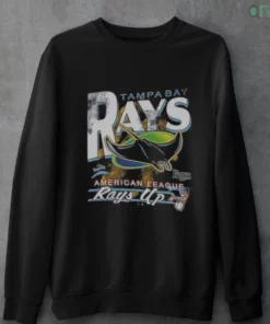 tampa bay rays mlb up stingray mascot baseball cap logo sweatshirt