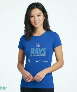 tampa bay rays nike 2026 mlb postseason no time like october ladies tee blue 01