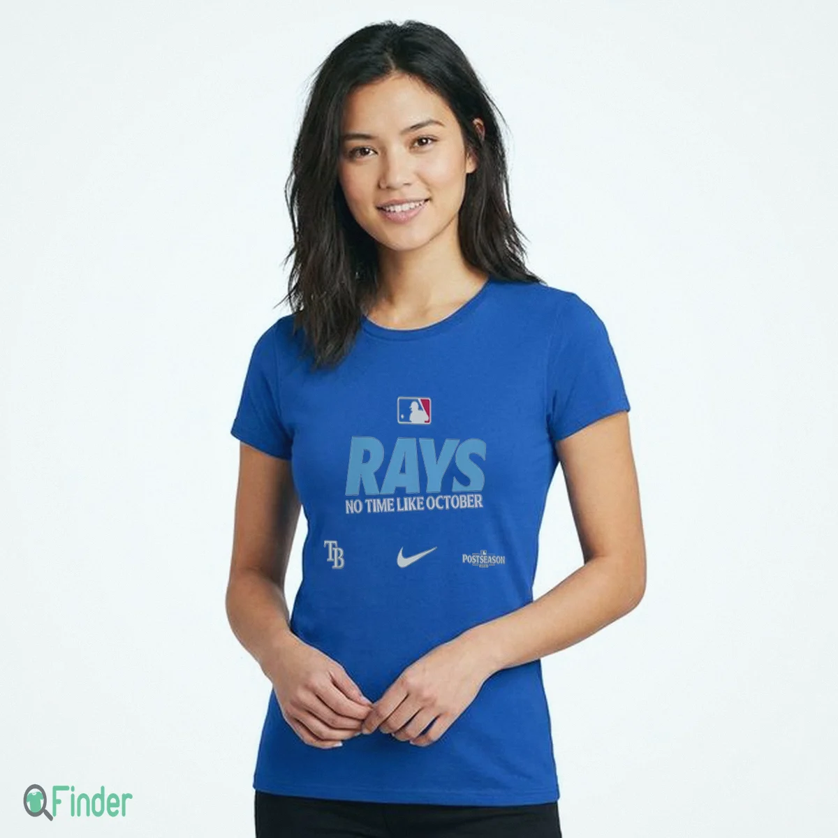 Tampa Bay Rays Nike 2026 MLB Postseason No Time Like October T-Shirt Ornament - Design Preview