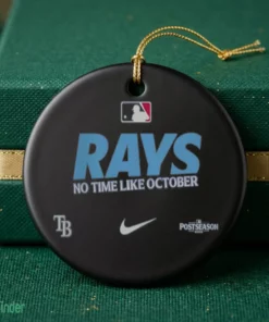 tampa bay rays nike 2026 mlb postseason no time like october ornament 1