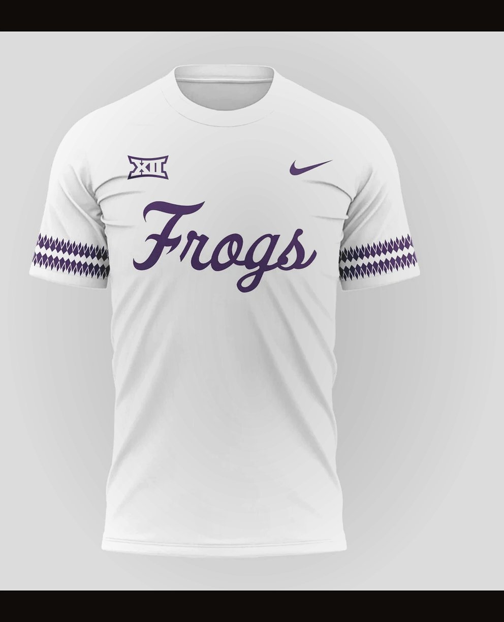TCU Horned Frogs Special Edition Uniform 2026 3D T-Shirt - Design Preview