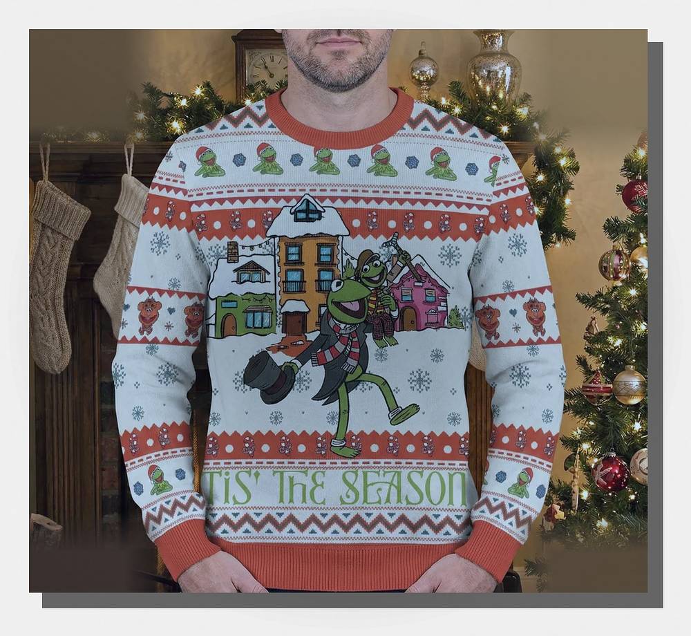 the muppet christmas carol kermit tiny tim ugly christmas sweatshirt 1 the muppet christmas carol kermit tiny tim ugly christmas sweatshirt 1