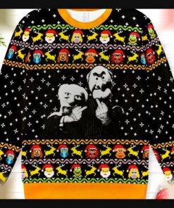 the muppets statler and waldorf balcony ugly christmas sweatshirt 1