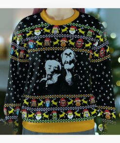 the muppets statler and waldorf balcony ugly christmas sweatshirt 2