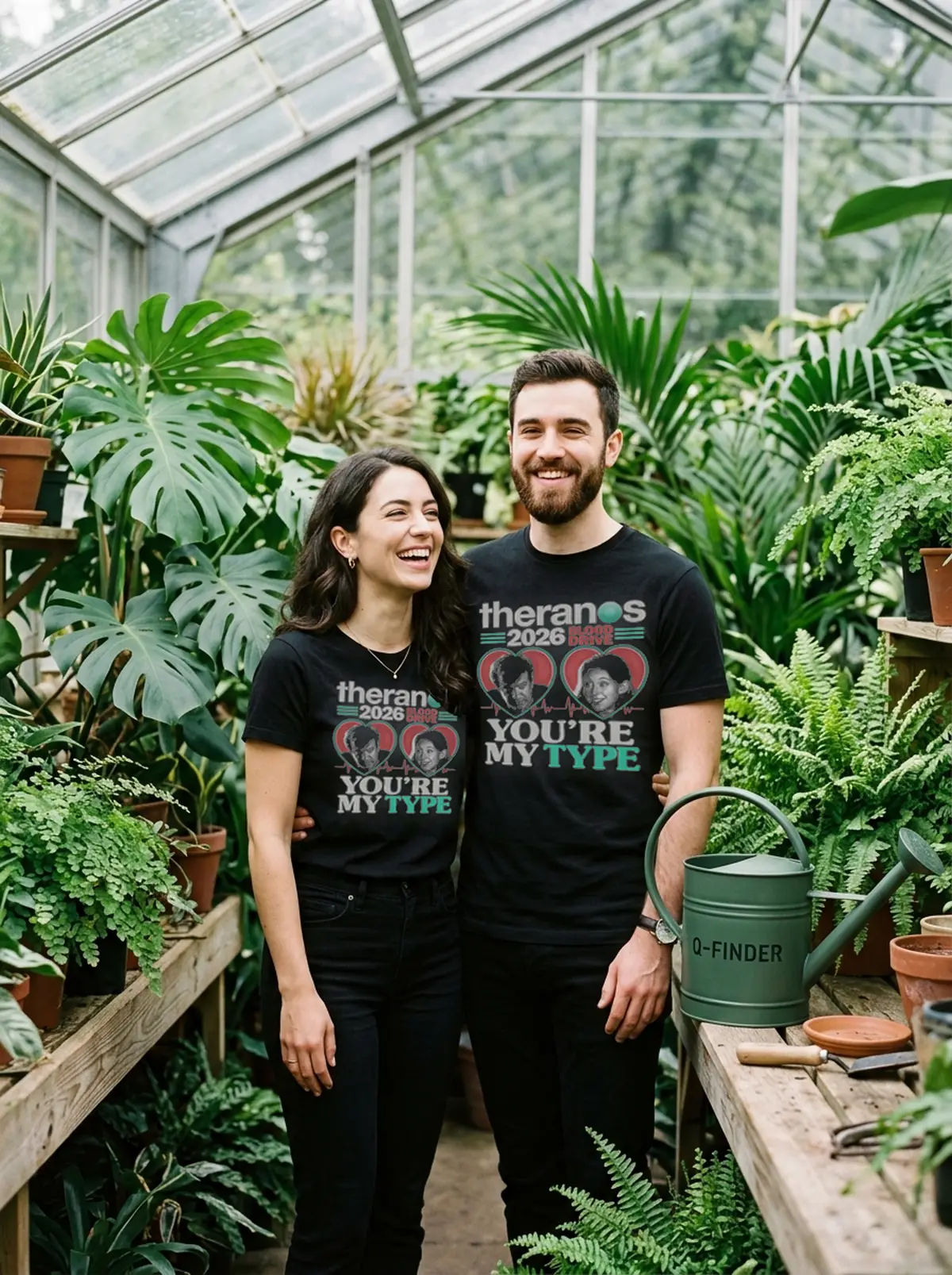 theranos blood drive 2026 you re my type black tshirt greenhouse couple theranos blood drive 2026 you re my type black tshirt greenhouse couple