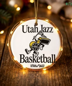 utah jazz basketball take note ornament
