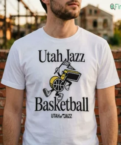 utah jazz basketball take note tshirt white male3