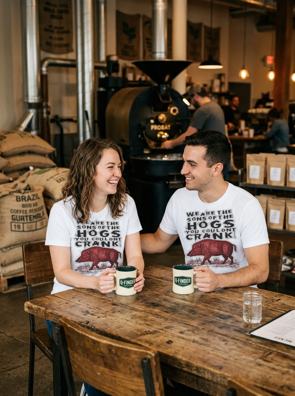 we are the sons of the hogs you couldn t crank white tshirt roastery couple we are the sons of the hogs you couldn t crank white tshirt roastery couple