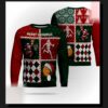 womens basketball court holiday ugly christmas sweater 1