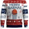 womens merry dunkmas basketball ugly christmas sweater 1
