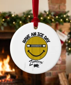 zamboni have an ice day smile ornament