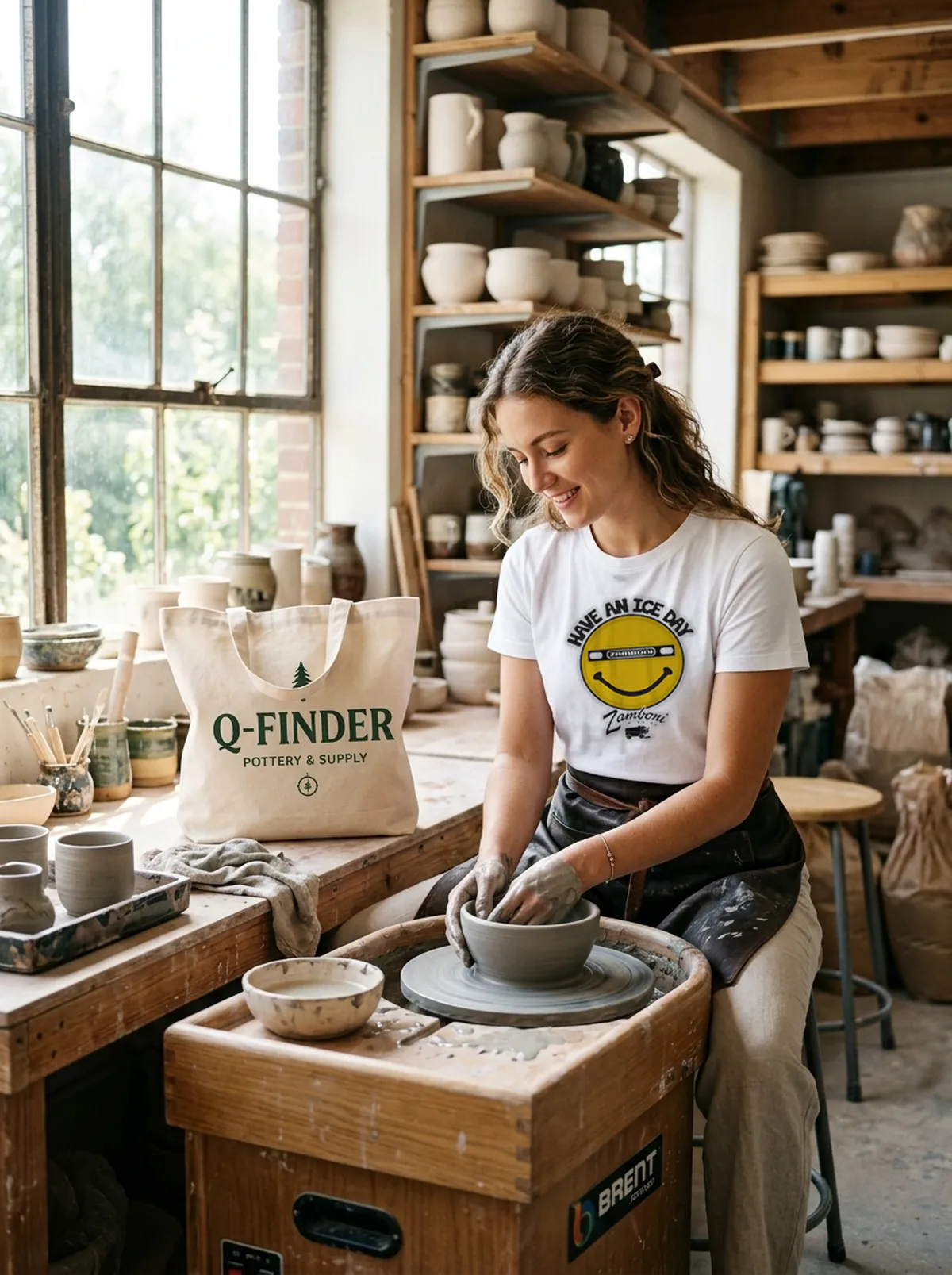 zamboni have an ice day smile white tshirt pottery studio zamboni have an ice day smile white tshirt pottery studio