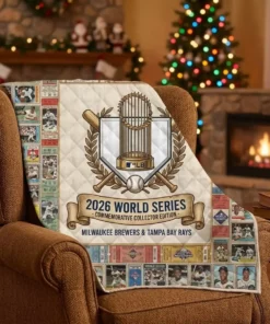 2026 World Series Champions The Quest For Glory Historical Collector Blanket - Front View Main Mockup