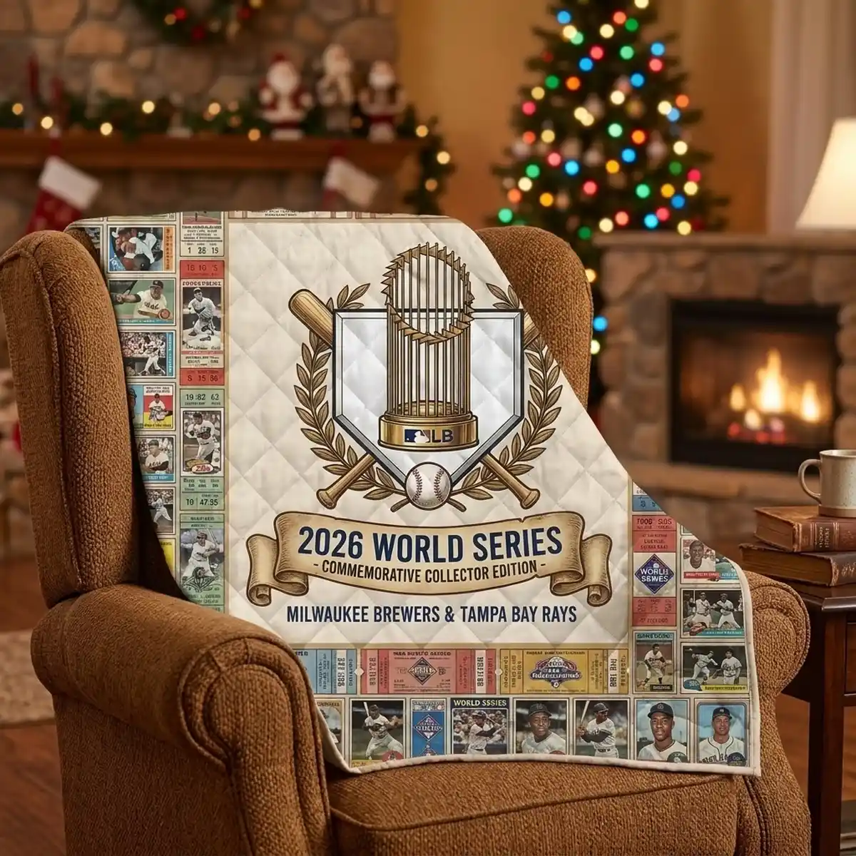2026 world series champions the quest for glory historical collector blanket mockup 2 2026 World Series Champions The Quest For Glory Historical Collector Blanket - Front View Main Mockup