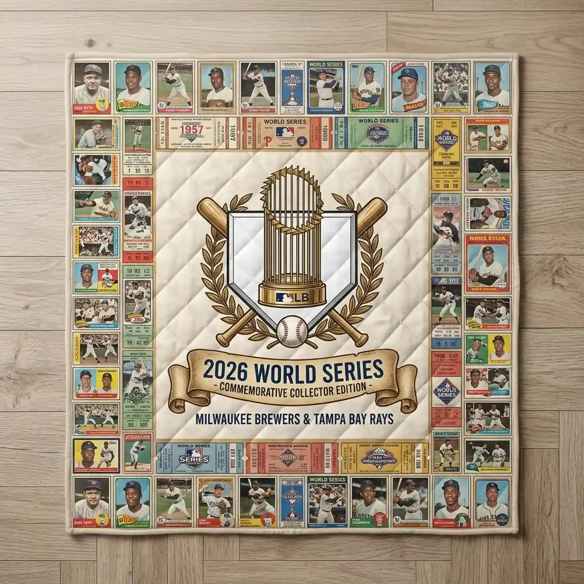 2026 World Series Champions The Quest For Glory Historical Collector Blanket - Design Preview