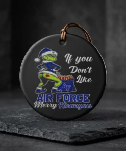 Air Force Falcons Grinch If You Don’T Like Air Force Merry Kissmyass Christmas Shirt - Back or Alternative Angle Mockup