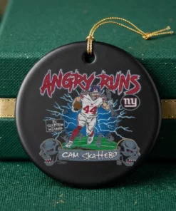 Angry Runs 2026 Giants Cam Skattebo Shirt - Back or Alternative Angle Mockup