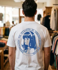 Anime Rebbelion To Tyrants Is Obedience To God Shirt - Front View Main Mockup