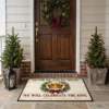 As For Me And My House We Will Celebrate The King Christmas Doormat - Front View Main Mockup