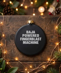 baja powered fingerblast machine black ornament