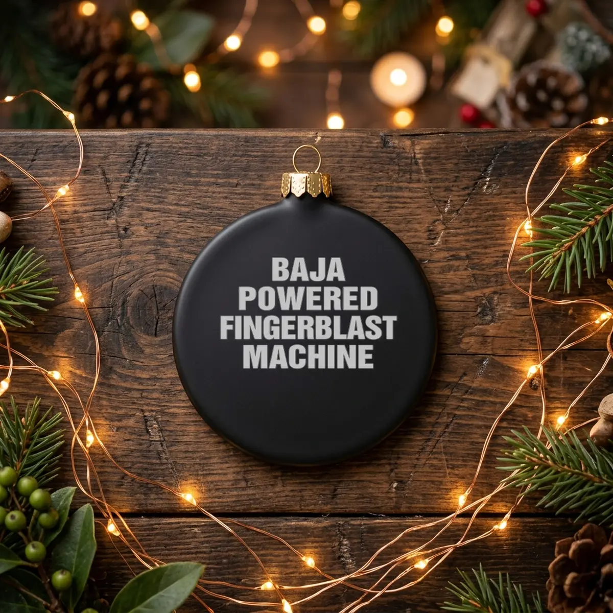 baja powered fingerblast machine black ornament baja powered fingerblast machine black ornament